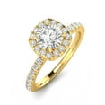 thumbnail image 2 of 1.00ctw Diamond Halo Engagement Ring in 14k  Yellow Gold, 2 of 4