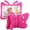 Magenta, variant on REQO iPad 9th 8th 7th Generation Case Kids Girls, Cute Butterfly Shockproof EVA Foam Super Protection Stand Cover for iPad 2021 2020 2019 10.2" and iPad Air 3 Pro 10.5"