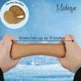 thumbnail image 5 of Motique Accessories Adjustable Ear Warmers Men Women Solid Polar Fleece Folding Winter Earmuff-Tan, 5 of 5