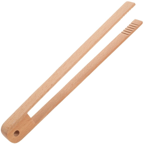 Bamboo Grill Clip for Multi Function Bake Bread Tongs 1 Set Kitchen Supplies Khaki