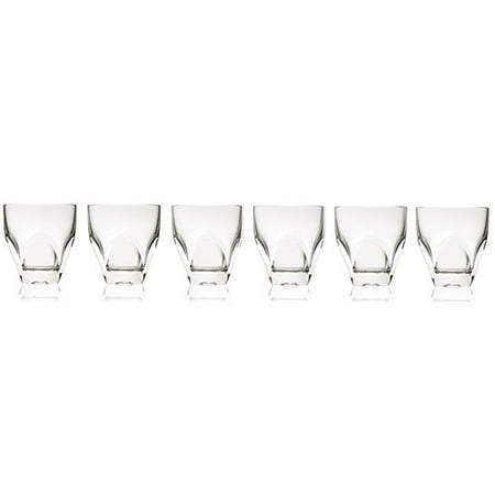 Lorren Home Trends Diamonte 8 oz. Crystal Cocktail Glass (Set of 6)