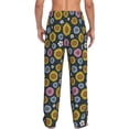 thumbnail image 3 of Picia Colorful Sunflowers Mens Soft Woven Cotton Elastic Waistband Sleep Pajama Pant Lounge Sleep Pant With Pockets And Drawstring-X-Large, 3 of 9