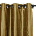 thumbnail image 3 of TWOPAGES 100% Dupioni Silk 26 W X 96 L Inch Black Grommet Drape Light Filtering Curtain for Bathroom, 1 Panel, Antique, 3 of 6