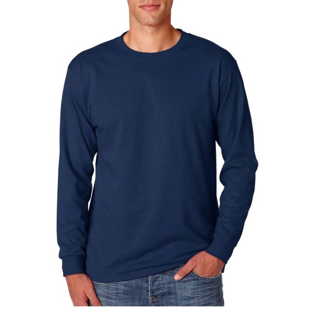 Jerzees 5.6 oz. T-Shirt à Manches Longues 50/50, Marine 2TG