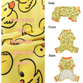 thumbnail image 2 of Dog Pajamas Pjs Spring Summer Dog Clothes for Small Dogs Girl Boy, Soft Stretchy Tiny Chihuahua Yorkie Puppy Clothes Doggie Onesies Cat Pet Jammies Outfit, Yellow Duck M, 2 of 7