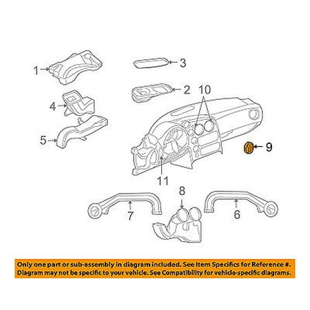 Dodge CHRYSLER OEM Dash Air Vent-AC A/C Heater Duct Outlet Louvre 5GD76DX9AA