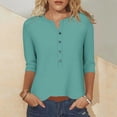 thumbnail image 2 of Dxzfnsa Blouses for Women Dressy Casual 3/4 Length Sleeve Womens Tops Crewneck Lace Tunic Business Casual Dressy Blouses Fall Trendy Outfits 2025 S-5XL, 2 of 7