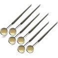 thumbnail image 1 of HSHDLDF Pack of 6 pcs Makeup Mirror for Eyelash Extensions Inspection Stainless Steel Mirror, 1 of 1