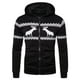 thumbnail image 1 of Sudadera con capucha y cremallera con capucha y estampado de cervatillo de Navidad para hombre Fridja fhghd3499, 1 of 3