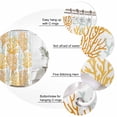 thumbnail image 6 of Orange Gray Coral Coastal Waterproof Fabric Shower Curtain,Summer Beach Seaside Nautical Waterproof Fabric Shower Curtain for Bathroom Curtains Bathtubs Shower Curtains with 12 Hooks Standard 60x72, 6 of 8