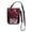 Red Glitter, variant on Secure Travel Neck Wallet Passport Holder Adjustable Strap For Men & Women 6*7.5in Christmas Circular Pattern
