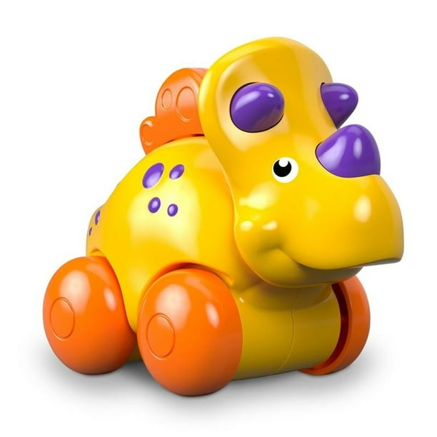 Carrito de Dinosaurio Fisher Price Triceratops Amarillo