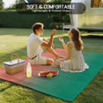 thumbnail image 4 of Red Green Ombre Outdoor Rug for Patio/Deck/Porch, Non-Slip Large Area Rug 4 x 6 Ft, Modern Art Gradient Orange Indoor Outdoor Rugs Washable Area Rugs, Reversible Camping Rug Carpet Runner, 4 of 8