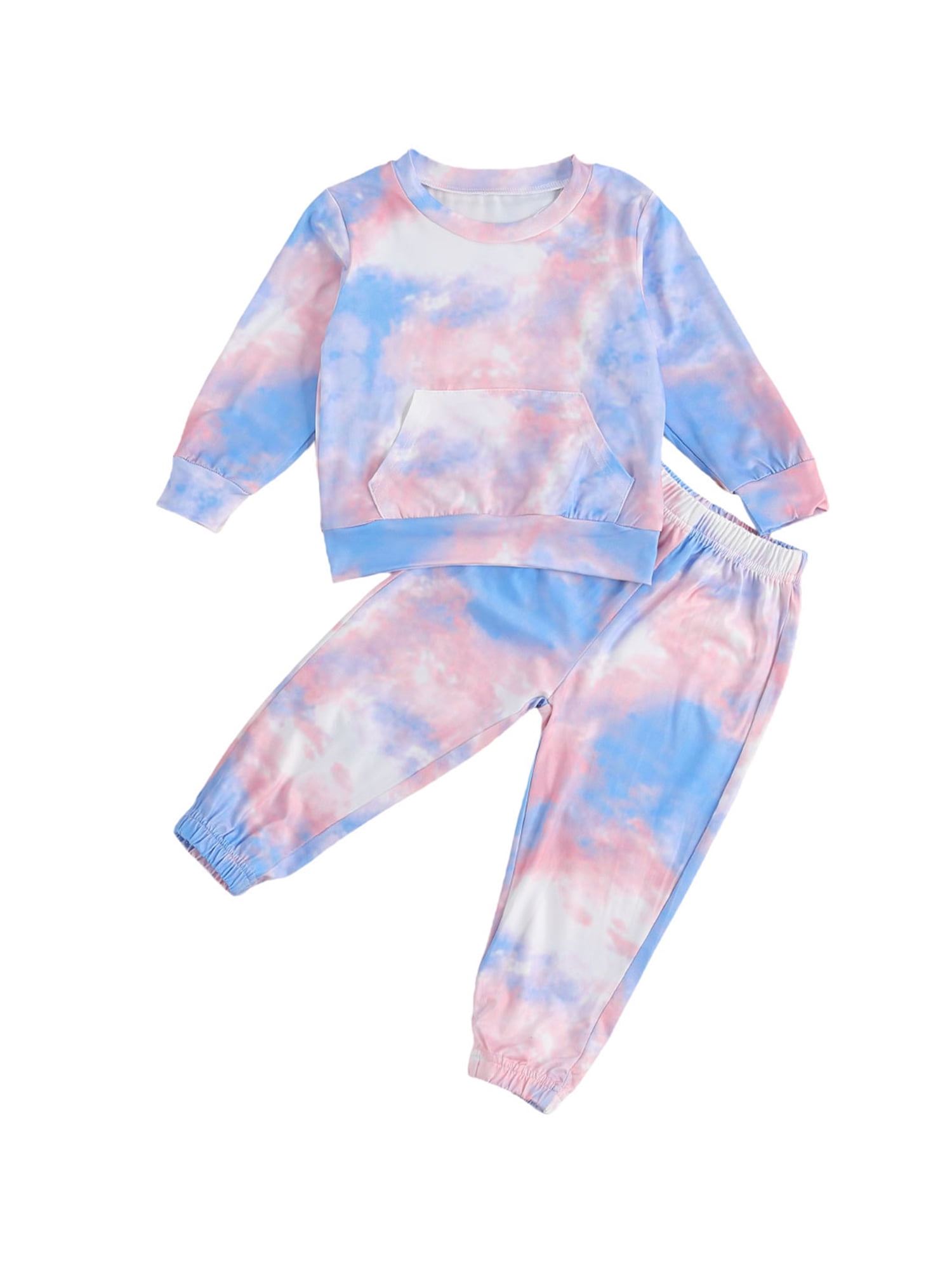 girls tie dye sweatsuit