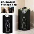 thumbnail image 3 of Recycling Bin Organizer for Bottles & Cans - Foldable Oxford Storage Bag, 28 Large Capacity Space-Saving Basket with Aluminum Handles Waterproof Portable Sorting Solution for Kitchen & Office, 3 of 10