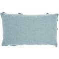 thumbnail image 2 of Mina Victory Life Styles Distressed Diamond 14" x 24" Aqua Throw Pillow, 2 of 5