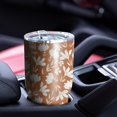 thumbnail image 4 of 30oz Autumn Fall Leaves Pattern Tumblers Stainless Steel Tumbler with Lid and Straw,Vacuum Insulated Double Wall Travel Tumbler Cups Mug with Cleaning Brush for Coffee,Tea, 4 of 7