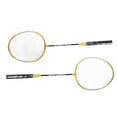 thumbnail image 1 of Badminton Racket, Iron Alloy Badminton Racquet Anti Skid Handle  For Elementary Training, 1 of 8
