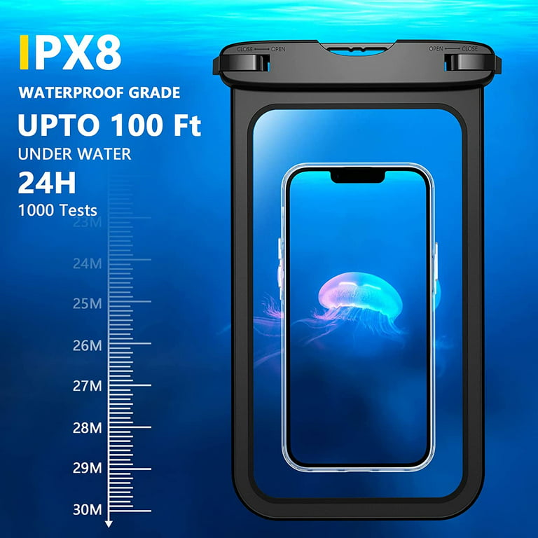Large Capacity Waterproof Phone Pouch Floating, Waterproof Bag Case for  iPhone 15 14 Pro Max 13 12 11 X XR 8 Plus Samsung Up to 6.9'', IPX8 Water