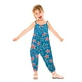 thumbnail image 2 of Zanarzt Girls 4th Of July Romper Fourth Of July Outfits Girl Romper Overall Baby 4th of July Red White Blue Clothes Blue,3-4 Years, 2 of 7