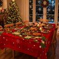 thumbnail image 6 of 2026 Christmas Indoor Home Decor Christmas Tablecloth Decor Waterproof Washable Xmas Holiday Table Cover Festive Printed Rectangle Table Cloth For Dining Table Kitchen Party Indoor Outdoor, 6 of 7