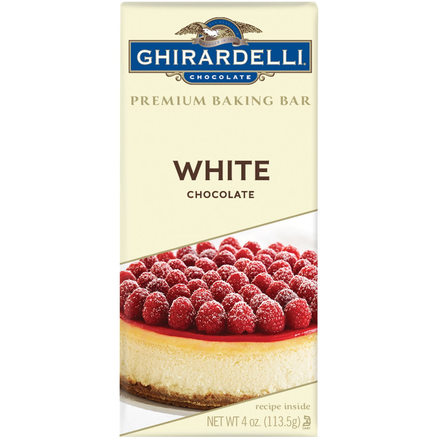 Ghirardelli Chocolate White Chocolate Premium Baking Bar, 4 oz by Ghirardelli Chocolate
