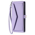 thumbnail image 2 of Compatible with Google Pixel 8 Crossbody Wallet Case with Card Holder,Women Men RFID Blocking PU Leather Flip Cover Wrist Strap Card Slots Cash Pocket ,Phone Case for Google Pixel 8,Purple, 2 of 10