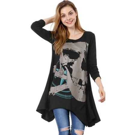 skull tunic dress