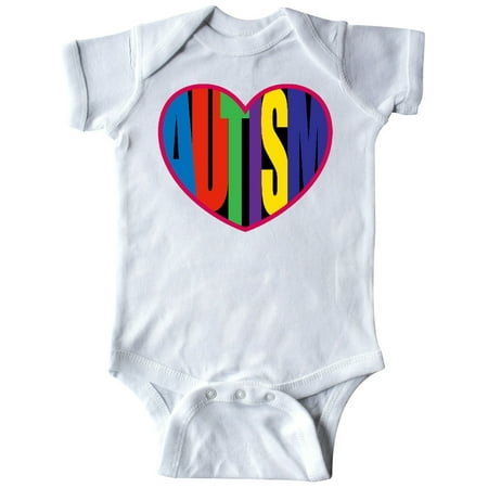 

Inktastic Autism Awareness Month Word Heart Gift Baby Boy or Baby Girl Bodysuit