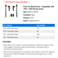 thumbnail image 2 of Front Tie Rod End Set - Compatible with 1993 - 2002 Nissan Quest 1994 1995 1996 1997 1998 1999 2000 2001, 2 of 2