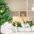thumbnail image 3 of Set of 2 Deer Figurines,3D Reindeer Christmas Decor, Seated and Standing Elegant Deer, Luxurious Style Ideas, Suitable for Christmas Gifts, Living Room, Wine Cabinet, Display Stand, Bedroom, 3 of 7