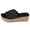 Black, variant on Clearence Women’s Solid Color Wedge Heel Slippers Summer Open-Toe Casual Sandals Non-Slip Thick Sole Fish Mouth Design Breathable Indoor/Outdoor Slides