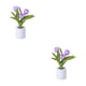 thumbnail image 2 of Bearachild Lámpara de flores artificiales de larga duración para decoración de dormitorio Big 3 cabeza púrpura 2Conjunto, 2 of 6