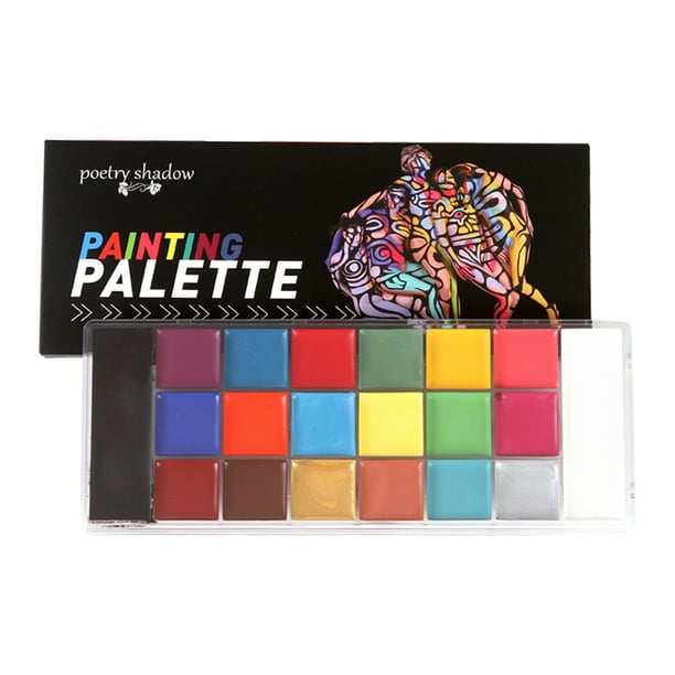 Pintura Facial y Pintura Corporal - Juego Profesional de Kit de 18 15 Colores de Pintura Facial Pintura Facial y Pintura Corporal - Juego Profesional de Kit de 18 15 Colores de Pintura Facial