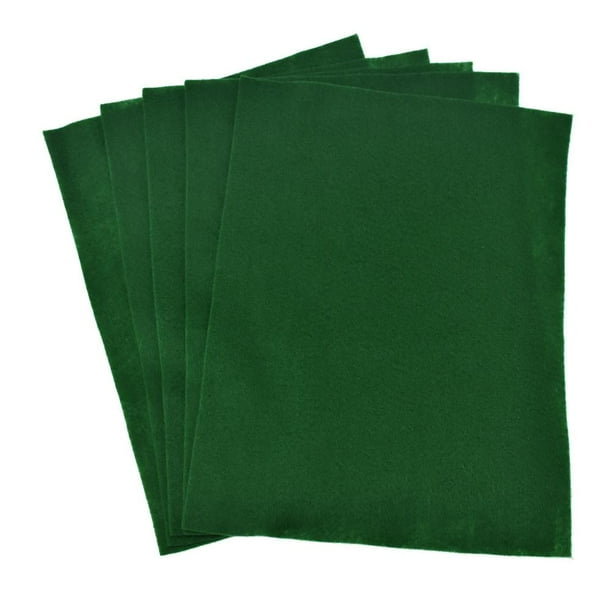 Premium Craft Felt Sheets, 81/2Inch x 11Inch, 5Count, Hunter Green