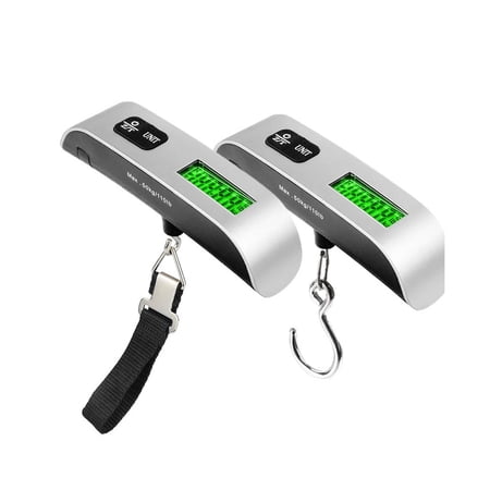 GJX 2026 New Luggage Scale,High Precision Luggage Scale Travel Digital,Portable Design Pesas Para Maletas De Viaje for Travel,Airport,Packing,Silver-1