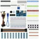 thumbnail image 1 of El kit básico de Rexqualis Electronics con módulo de fuente de alimentación, resistencia LED de cable de puente para placa de pruebas, viene con más de 300 sensores y componentes para proyectos electr, 1 of 1