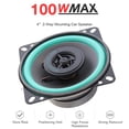 thumbnail image 2 of Altavoces para coche Altavoz coaxial de alta fidelidad Universal para coche de 4 pulgadas y 100 W, a Meterk Altavoces para coche, 2 of 7