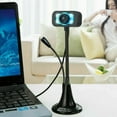 thumbnail image 2 of Caméra Web LED Ordinateur de Bureau PC Vidéo microphone USB Caméra vision Nocturne pour PC MSF, 2 of 11