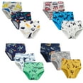 thumbnail image 3 of Bellafa Little Boys Briefs Dinosaur Shark Truck Space Toddler Kids Baby Underwear 6-Pack, 3 of 10