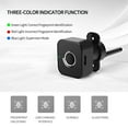 thumbnail image 3 of Yeacher Intelligent Drawer Fingerprint Lock Desk Drawer -theft Fingerprint Lock File Drawer Cabinet Fingerprint Lock Right Black BP01, 3 of 8