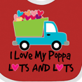 thumbnail image 4 of Inktastic I Love My Poppa Boys or Girls Baby Bib, 4 of 4