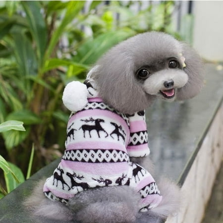 Nautical Doggy Life Jacket - Pet Dog Warm Clothes Puppy Jumpsuit Hoodie Coat Doggy Apparel