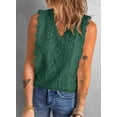 thumbnail image 3 of HOTAPEI Womens Tank Top Casual Sleeveless Tops Lace Tunic Tank Tops V Neck Summer Shirts Blouse, 3 of 7