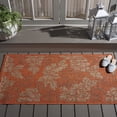 thumbnail image 2 of Safavieh Courtyard Adrian Floral Indoor/Outdoor Area Rug, Brick Red/Natural, 2'7" x 5', 2 of 8