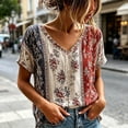 thumbnail image 2 of Oversized 4Th of July Shirts Women Independence Day Print Patriotic Short Sleeve Casual Summer Tees, 2 of 7