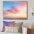 thumbnail image 2 of Designart "Skies Like Cotton Candy I" Oversized Landscapes Framed Wall Art - Traditional Pink Sky Entryway Framed Wall Art Print, 2 of 7