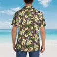 thumbnail image 4 of Disketp Ladybugs And Flowers On A Wooden Hawaiian Shirts for Men,Mens Casual Short Sleeve Button Down Shirts Beach Shirt,Small, 4 of 7