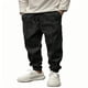 thumbnail image 1 of Pantalones de hombre de longitud completa con cordón ajustable y color sólido, 1 of 4