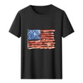 thumbnail image 5 of Busydd T Shirts for Man 4th of July Casual Comfy Lightweight Cotton T Shirts Round Neck Short Sleeve Summer Tops Trendy USA Flag Print Patriotic Independence Day Tees, 5 of 5